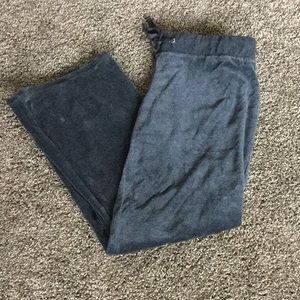 Charcoal Gray Velour Pants